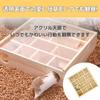 SAKURAN Hamster House, Maze-Style Tunnel, Wooden Pet Supplies for Small Animals, Hideout, Shelter, Easy Observation, Chewing Safe, with Clear Top, Toy