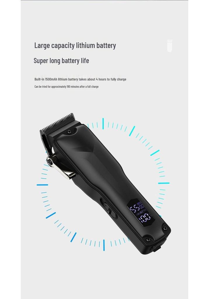 Retro Gradient Oil Head Electric Hair Clipper & Scissors for Professional Hairstylists