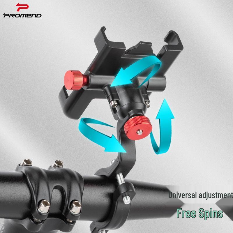 Aluminum Alloy Rotating Bicycle & Scooter Phone Holder - Adjustable Front & Rear Mount