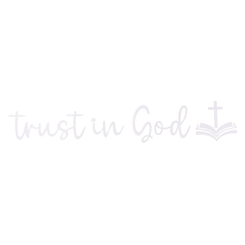 Trust In God Mirror Decal, Car Decals For Women, Faith Mirror Decal, Cute Vinyl Decal, Christian Car Mirror Decal, Religious Car
