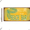 Summer Beach Retro Tin Sign Licenses Plate Plaque Metal Vintage Poster for Pub Bar Surf