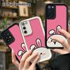 Phone Case: 2D Flat Samsung Galaxy A34 A35 M05 M06 S20 S22 S21 FE Plus 5G Protective Case, White Little Bunny, Perfect Christmas and Halloween Holiday