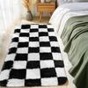 Area Rugs for Bedroom, Upgrade Non-Slip Grey Fluffy Soft Shag Carpet, Indoor Floor Gray Fuzzy Shaggy Living Room Plush Rug for Kids Home Dorm Decor
