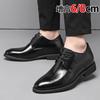 Inner heightening leather shoes men's 8cm business dress derby shoes leather breathable pointed men's commuting to work men's shoes