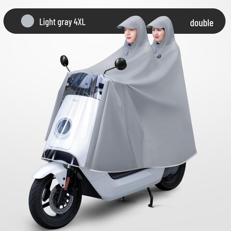 Unisex Electric Car Raincoat: Long, Full-Body, Extra Thick, Waterproof Poncho for Motorcycle Use