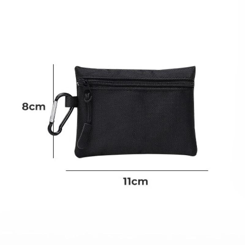 Canvas Mini Coin Purse Simple Zipper Kid Storage Pouch Money Pocket Solid Color Coin Key Bag Women Men Cute Wallet Mini Purse