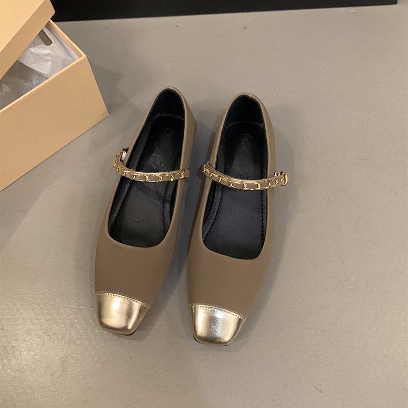 

2025 Весна Женская обувь Мэри Джейн Модные туфли на плоской подошве разных цветов Laides Мягкая подошва Комфортные туфли в уличном стиле на плоской подошве 35 хаки