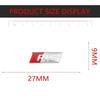 For  qwe12 3D Aluminum SLINE RS Badge Car Steering Wheel Sticker Auto Emblem Accessories TT RS3 RS4 RS5 RS6 RS7 RS8 Quattro SLINE