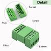 10 Set 3 Pin 2.54MM Pitch Screw Terminal Block Connector for 28-16AWG, Pluggable Quick Connector-Phoenix Type Connector