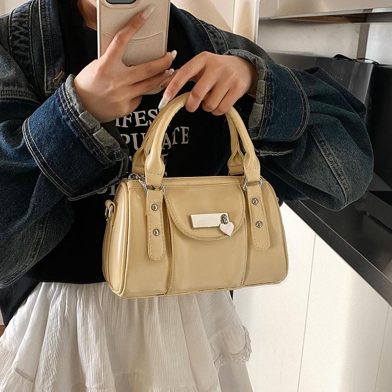 Ielgy Boston Bag Female Fashion Crossbody Portable Bowling Bag