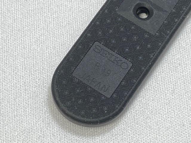 R02B021J9 SEIKO Prospex 19mm Genuine Silicone Rubber for Reissue Band, Black, SBEX007/SBDX031, 6159-7000