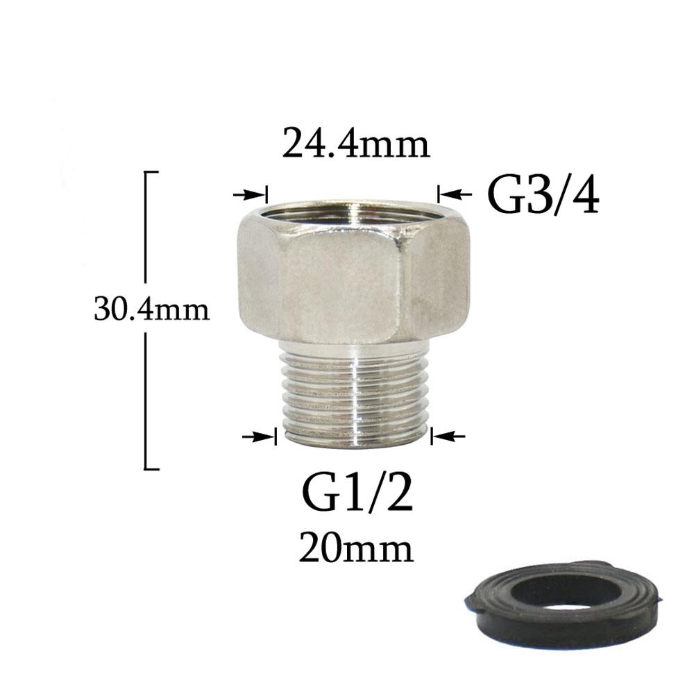 

Metal Female 3/4 to 1/2 Male Thread Connector Reducing Coupler Joint Faucet Fittings Repair Quick Connector