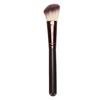 Makeup Brushes Soft Multifunctional Ergonomic Wooden Handle Cosmetic Brush Set for Women 10pcs Brown