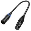 30cm XLR Audio Adapter Cable 3Pin Male to 5Pin Female & 3Pin Female to 5Pin Male Balanced Signal Cord For Microphone DMX Stage Light Audio Equipment
