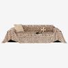 1Pc Plush Leopard Print Sofa Cover Anti-Skid And Anti-Cat Scratch In Autumn And Winter A Whole All-Inclusive Cushion Blanket