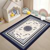 Chinese Traditional Pattern Rug Double Happiness Cloud Motif Ethnic Retro Anti-Slip Carpet for Living Room Bedroom