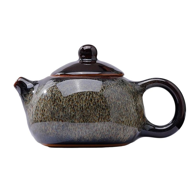 BRKiln Turned Teapot Creative Home Filter Teapot Office Reception Ceramic Kung Fu Teapot Chinese Tea Ceremony AccessoriesEY