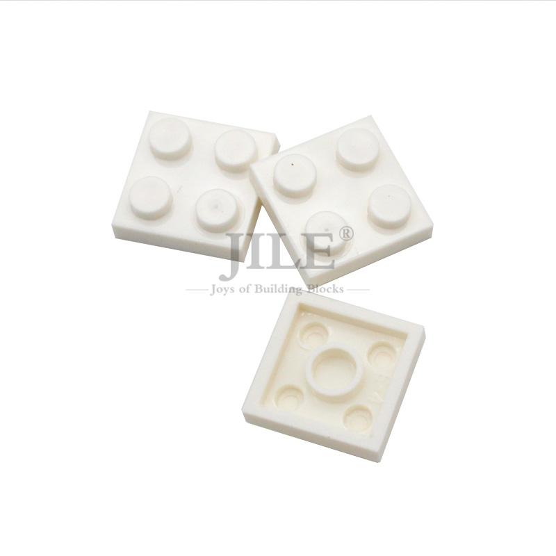 

100pcs Moc Creative Tiles Plate 2x2 3022 Short Piece DIY Basics Enlighten Building Blocks Bricks Compatible Assembles Particles
