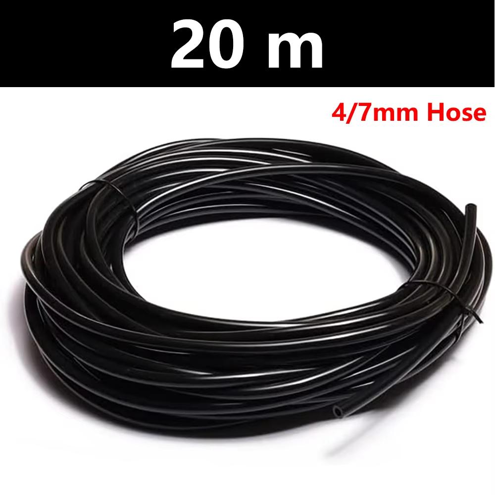 50pcs Barbed Connectors Irrigation Fittings Drip Irrigation Barbed Connectors 4/7mm Tubing Fittings for Flower Pot Garden Lawn