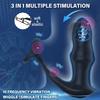 2026 Rechargeable 2 in 1 Prostate Massager Anal Vibrator Wiggling Thrusting with Cock Ring Butt Plug Remote Control Climax Sex Toys Insert Masturbator