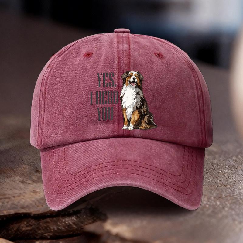 cmYES I HERD YOU Printed Adjustable Cowboy Hat Unisex Outdoor Sports Style an Ideal Gift for Weddings Parties and Bir