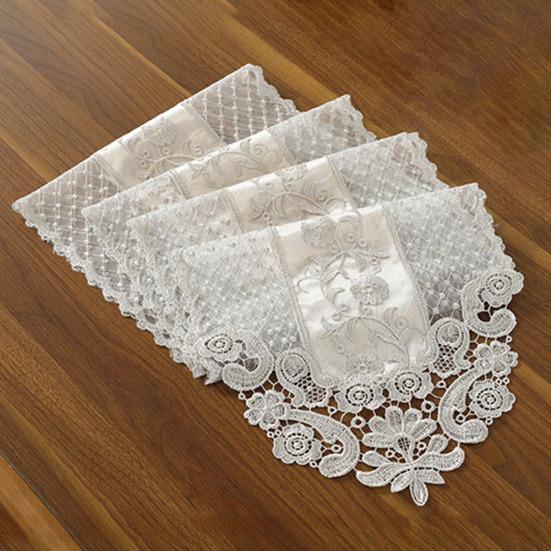 Romantische Blumenspitze TV Tischläufer Tischdecke Abdeckung Schrank Home Küche Dekor