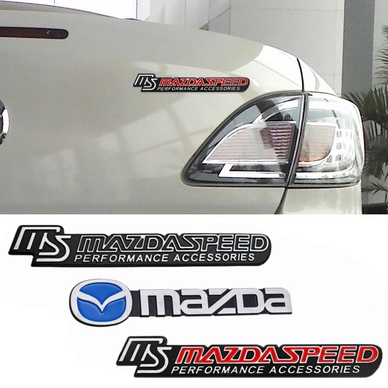 Mazdaspeed 3D Metal Car Body Badge Rear Trunk Grille Emblem Decal For Mazda 2 3 6 CX5 CX30 CX50 CX4 MX5 CX8 CX7 CX9 CX3 BT50 FF26