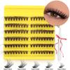 D Song Single Cluster False Eyelash Extension Set, Japanese And Korean Diy Segmented Natural Thick Hair Portable