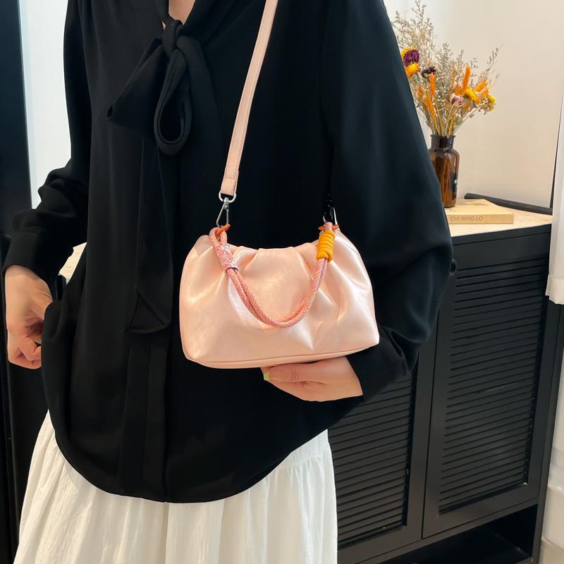 Fashion Casual Handbag Women's New Shoulder Bag Solid Color Versatile Messenger Bag