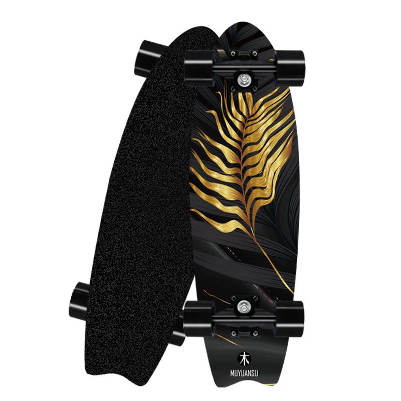 Professionelles Surfland-Skateboard aus Ahorn mit Einzelrocker, Cruiser-Skateboard, Longboard, Kindersport, Straße, Outdoor-Fitnessstudio