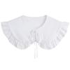 Summer Bow Tie Shawl White Fake Collars for Women Removable Dress Detachable Collar Wrap Shawl  False Collar Decor