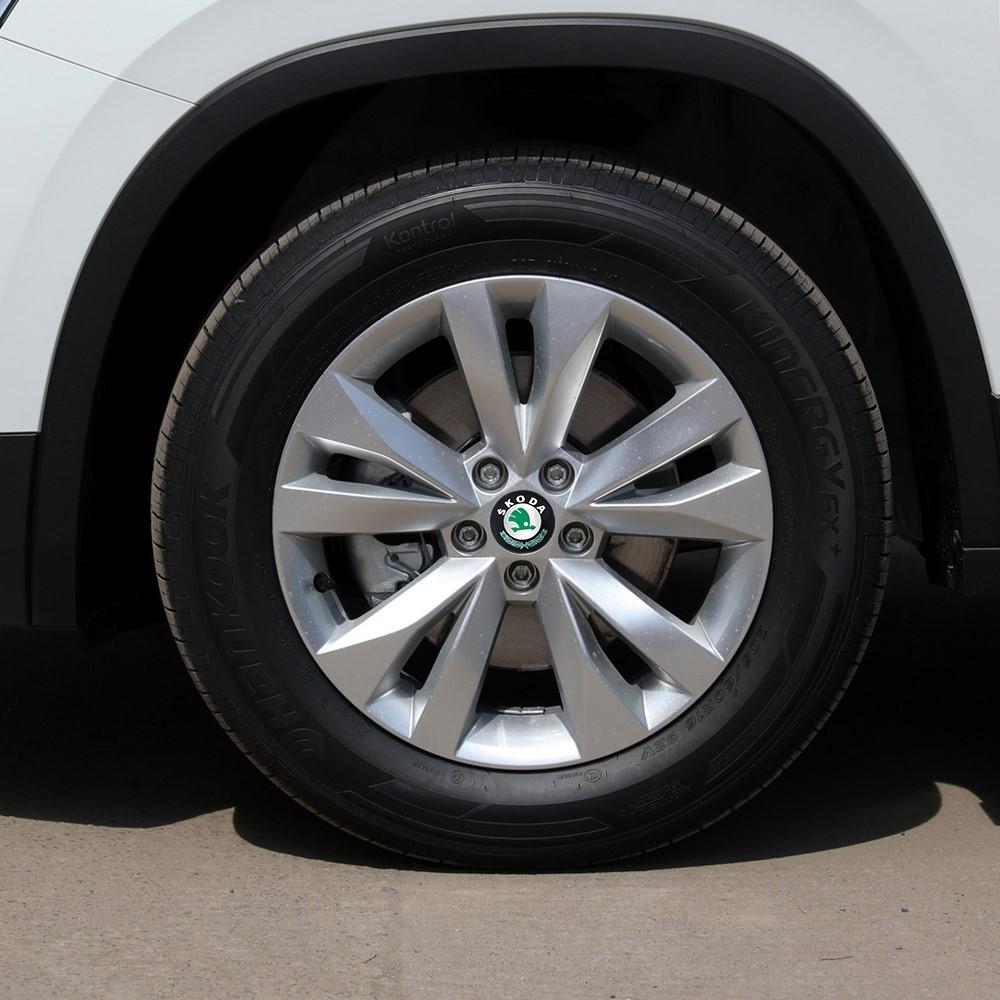 zbrgi9 56/60/65/68MM Car Styling Wheel Center Cover Badge Hub Cap Sticker for Skoda Octavia Rapid Fabia Karop Kamiq uperb Kodiaq Scala