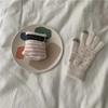 Adorable Knitted Wool Gloves with Touchscreen Functionality Warm Fleece-lined Cycling Gloves