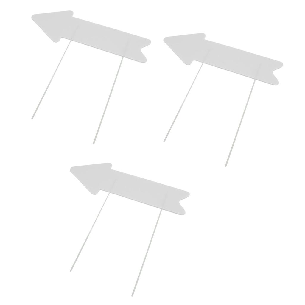Blank Arrow Signs with Stakes Double Side Water Proof Directional Signs for Wedding Party Decor