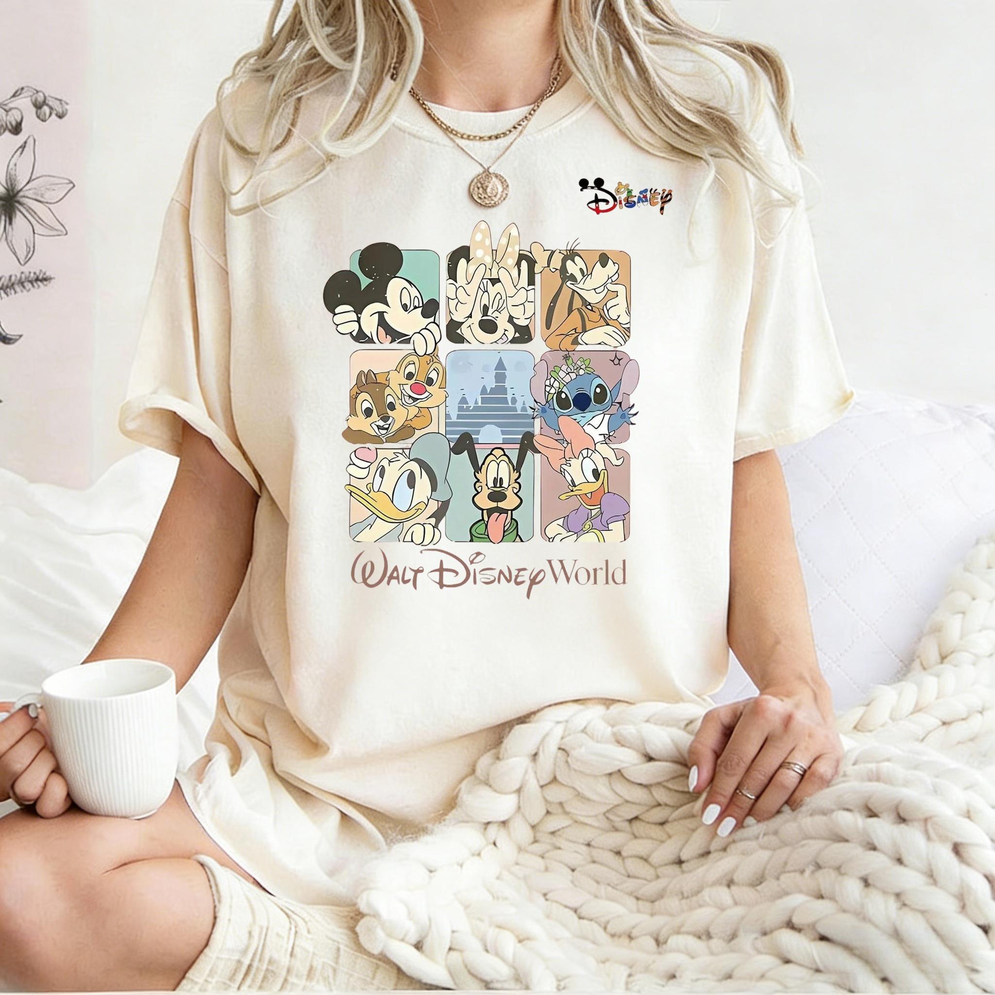 2026 Summer Walt World Graphic Tshirt Unisex Unisex Fashion Cotton Quality Casual Loose Short Sleeve Classic Unisex S