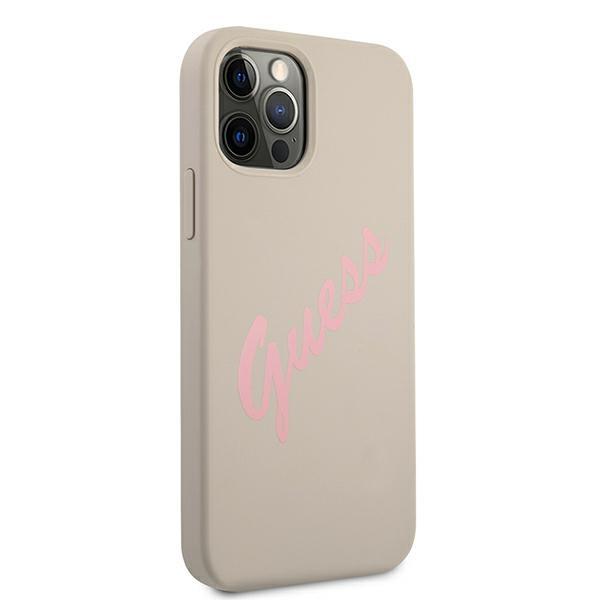 Guess Guhcp12Mlsvsgp Iphone 12/12 Pro 6,1 Szaro Różowy/Grey Pink Hardcase Silicone Vintage