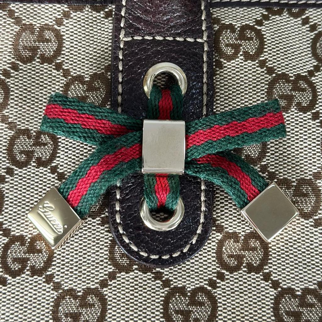 GUCCI Sherry Line Princess 163805 Tote Bag beige Women used