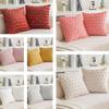 Cover Heartshaped Pillow Solid Color Plush Pillowcase Car Sofa Bedroom Cushion
