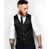 Chaleco de traje para hombre con estampado Paisley, cuello en V, de un solo botón, chaleco formal