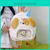 Cartoon Plush Dog Backpack With Durable Material Comfortable Straps Shoulder