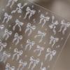 Delicate Jelly Chic Bowknot Silk Ribbon Knot Star Shiny Dreamy Self Adhesive Nail Art Decorations Sticker Dressy Manicure Decals