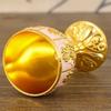 Wine Glass, Carved Mini Spirit Vodka Cup, Vintage Alloy Portable White Wine Goblet, Creative Wedding Party Decoration, 30ml,1pcs
