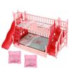 Bed Furniture Lil Critters Ldealhouse Frame Dollhouse Bedroom Plastic Accessories Bunk for Dolls Kitchen