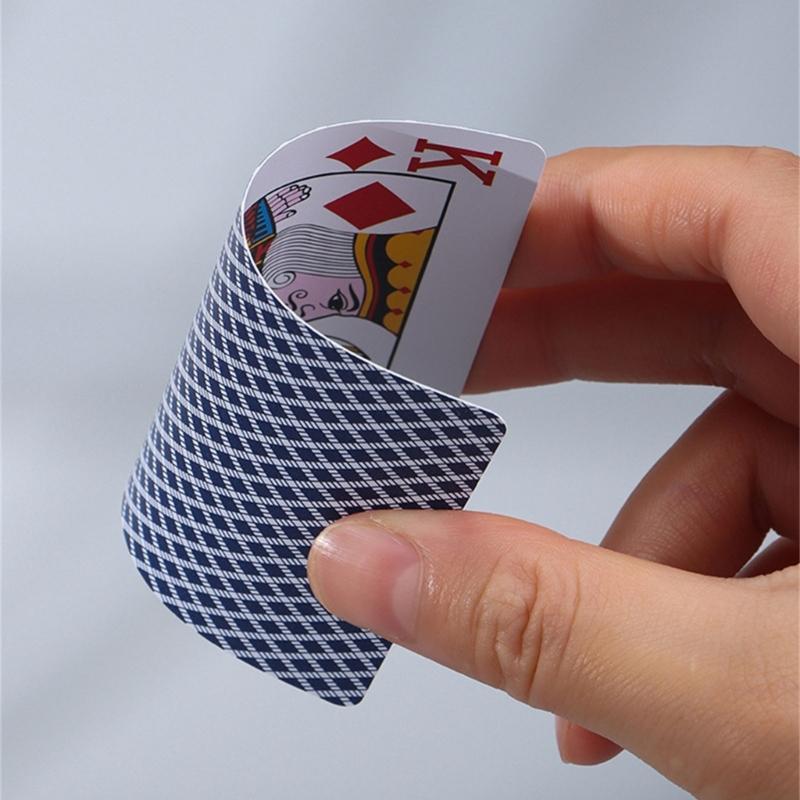 PVC Waterproofs Film Playing Card Plastic Playing Card Board Games Poker Card Practical Gift for Adults and Seniors
