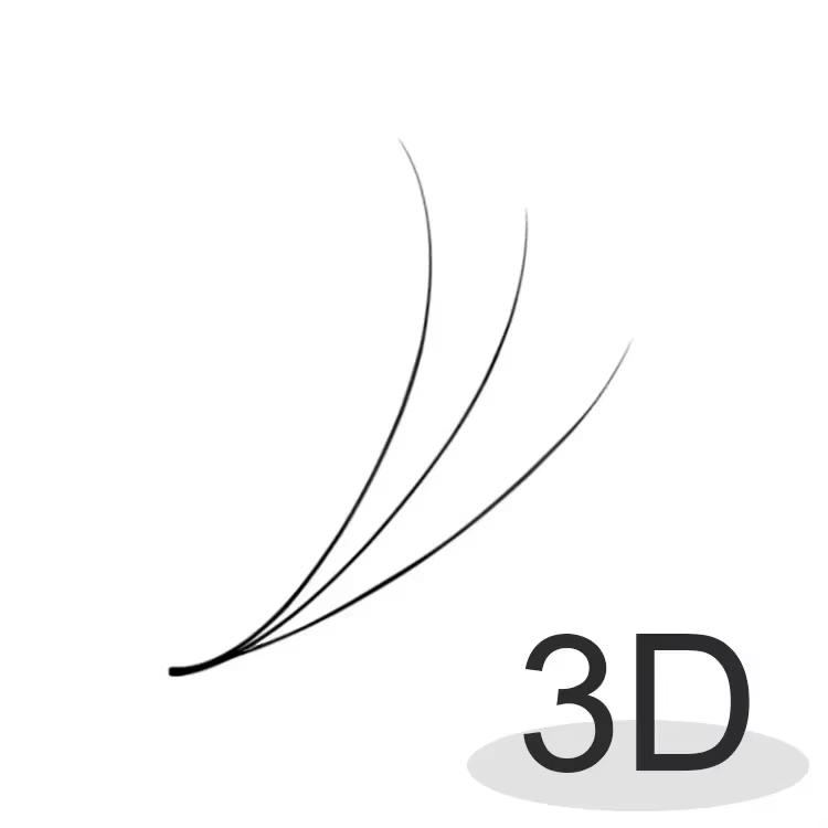 Flauschige 500/1000 lose vorgefertigte Wimpernfächer mit handgefertigter spitzer dünner Basis 6D 8D 10D 20D vorgefertigte Volumen-Wimpernextensions