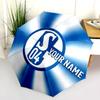1 PC Automatic Folding Umbrella - FC Schalke 04 Custom Name Pattern, Portable & Foldable Design with 8 Ribs, Christmas Birthday Gifts