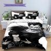 Anime Pattern Bedding Quilt Set Quilt Cover Pillowcase Home Decoration Birthday Gift (1 * Duvet Cover + 2 * Pillowcase, Without Core)