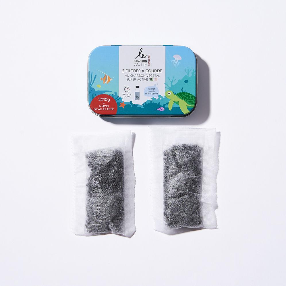 

Lot de 2 filtres à gourde nomades et compostables enfant