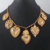 Exaggerated Charm Necklace Vintage Women Neck Jewelry Y2K Heart Pendant Necklace  Daily Wear