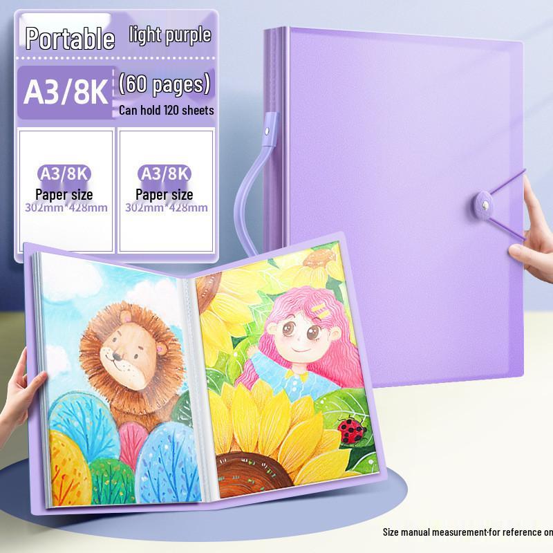 

Детское портфолио для рисунков формата А3: Хранилище 8K для фотографий, сертификатов и рисунков.